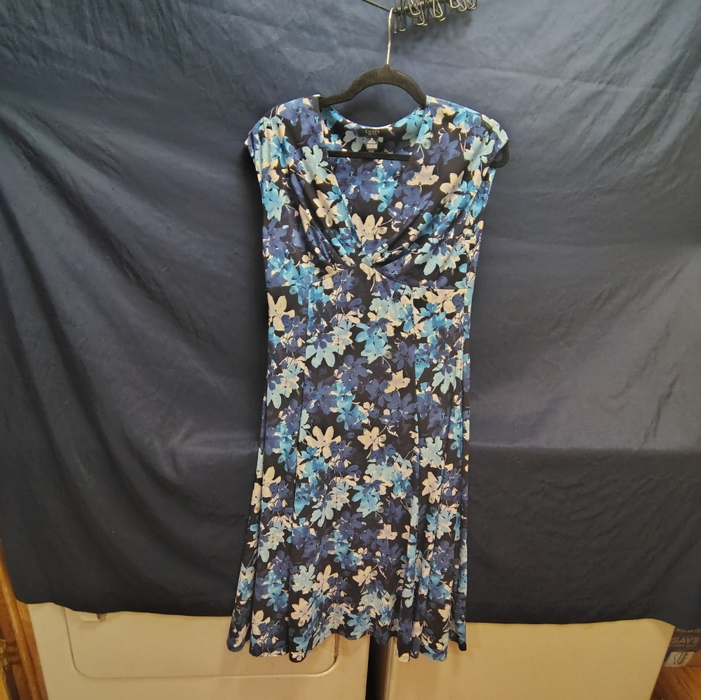 Floral Blue Dress